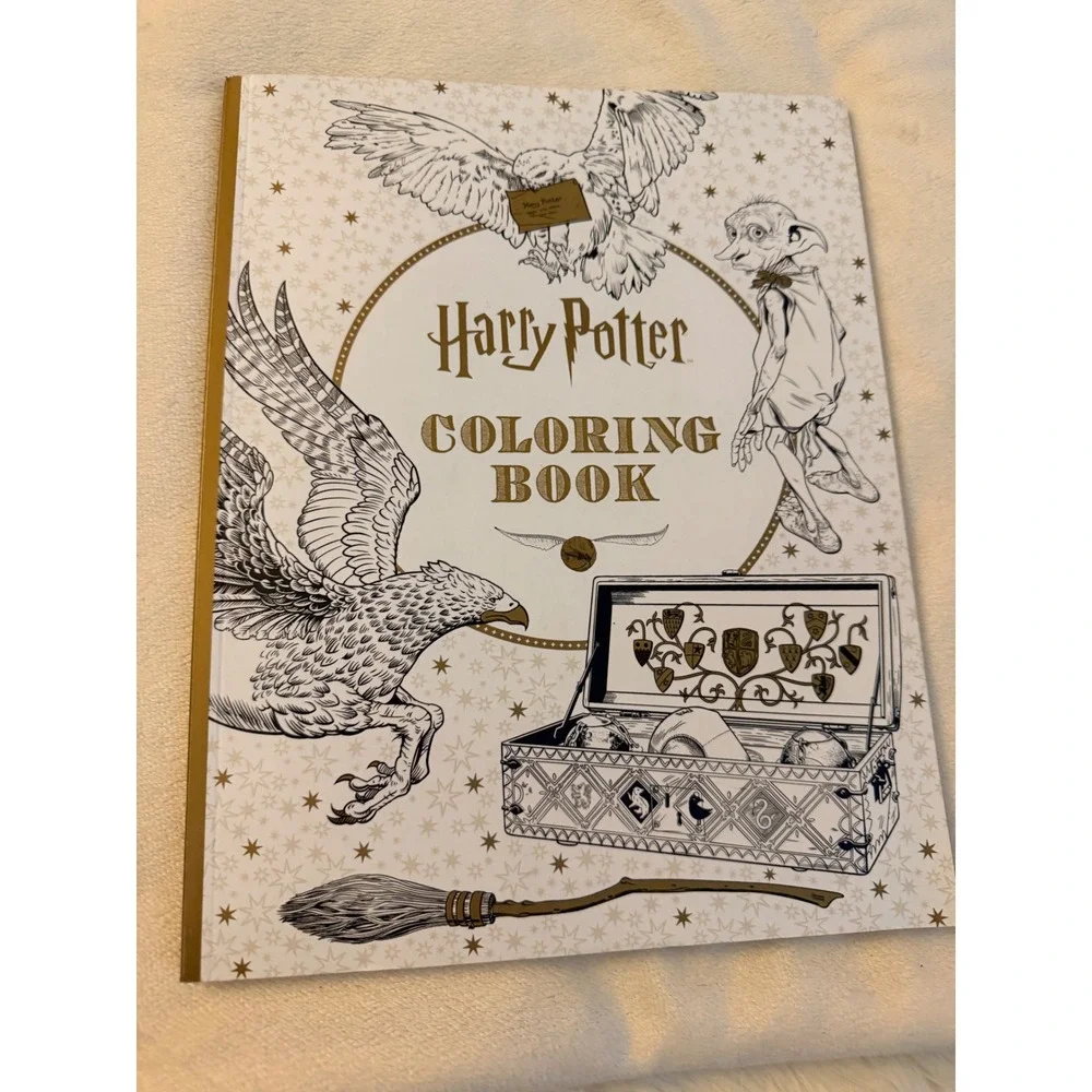 Harry Potter Coloring Book‎ and Plush Figure Set Wizarding World Bundle